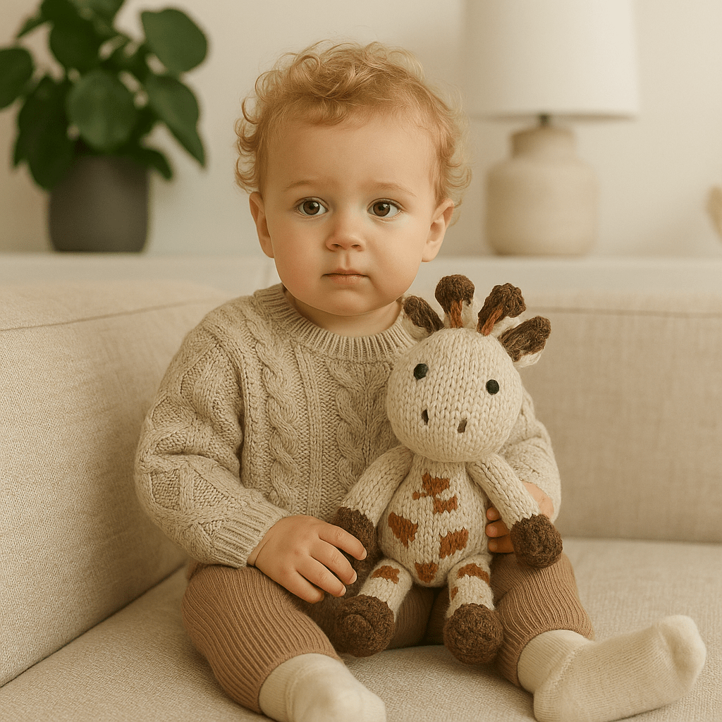 Wool Knit Buddy | Gerald the Giraffe