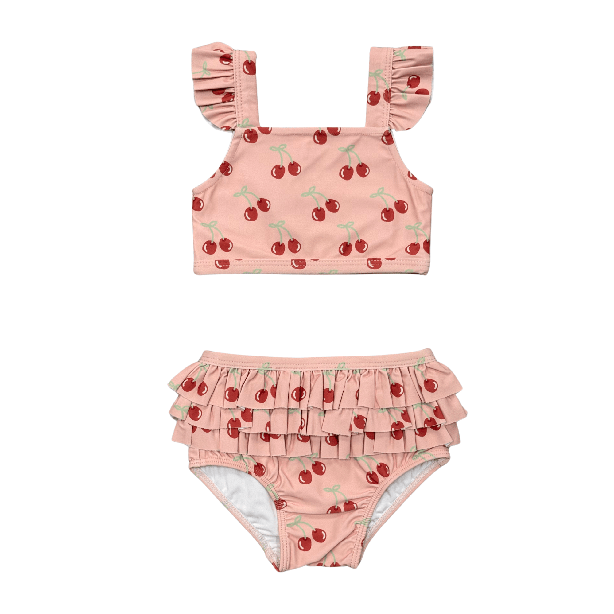 Girl's Two-Piece Ruffle Swimsuit