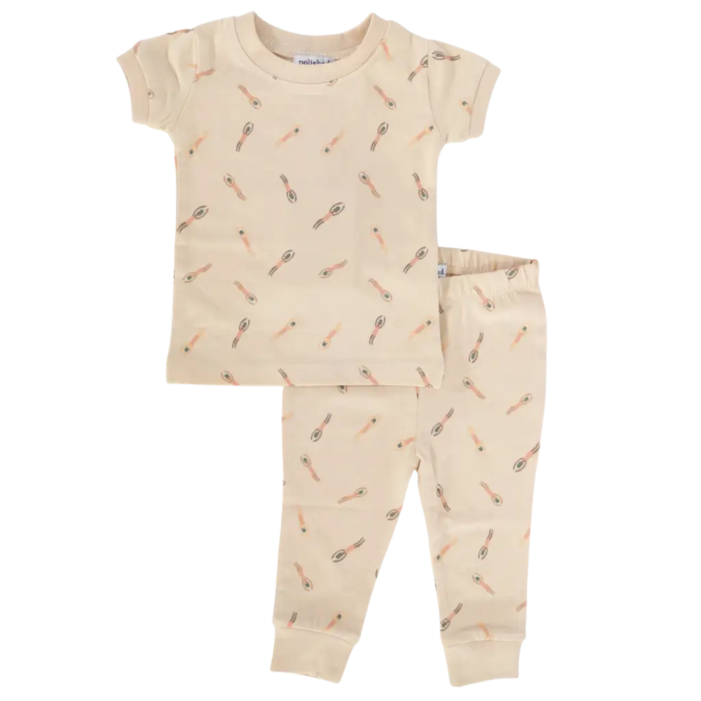 Little Swimmers Kids Pajama Set - Sunkiss