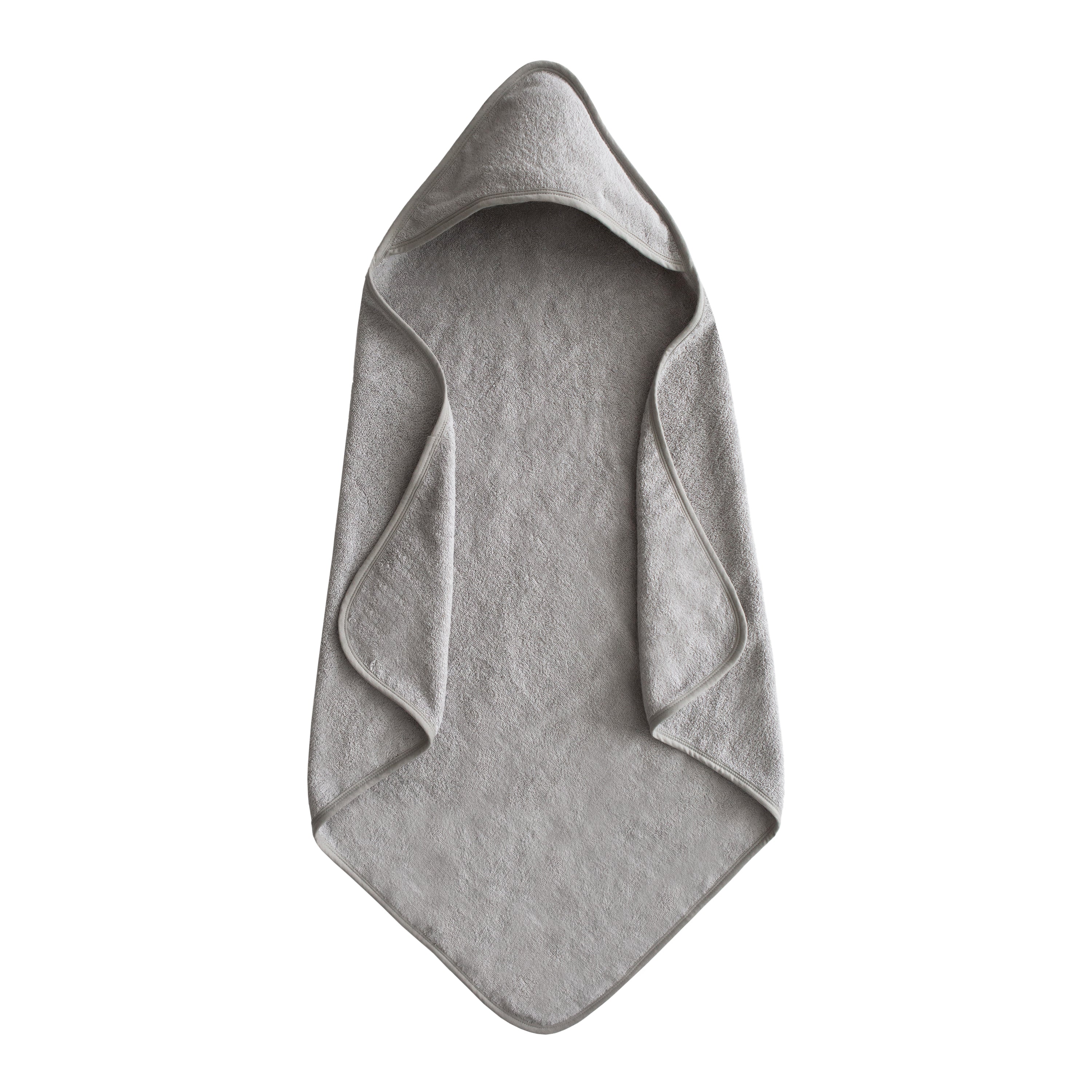 Organic Cotton Baby Hooded Towel Hooded Towel Mushie Gray