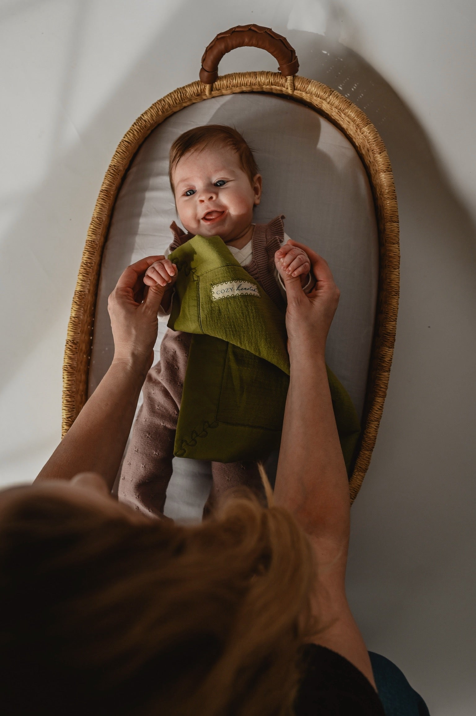 The Mini Cozy Lovey – Organic Baby Security Blanket Set - Green