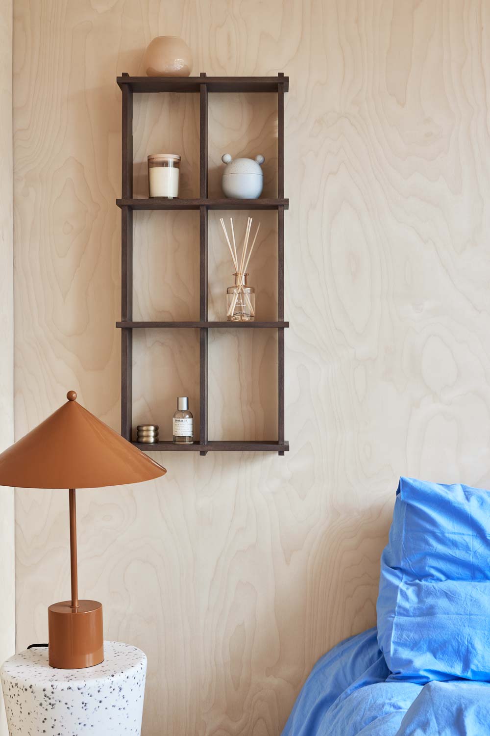 Grid Shelf - Small - Dark Nature Shelving OYOY
