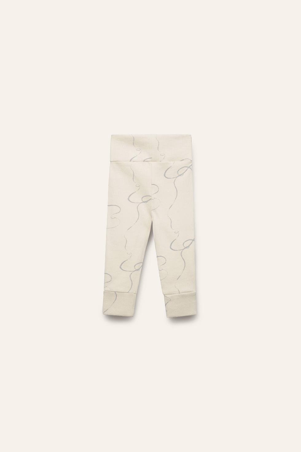 Organic Pima Cotton Baby Leggings - Breeze