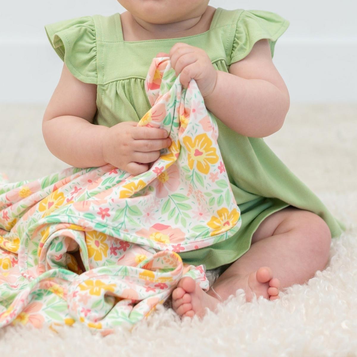 Ruffle Dress & Bloomer - Sage