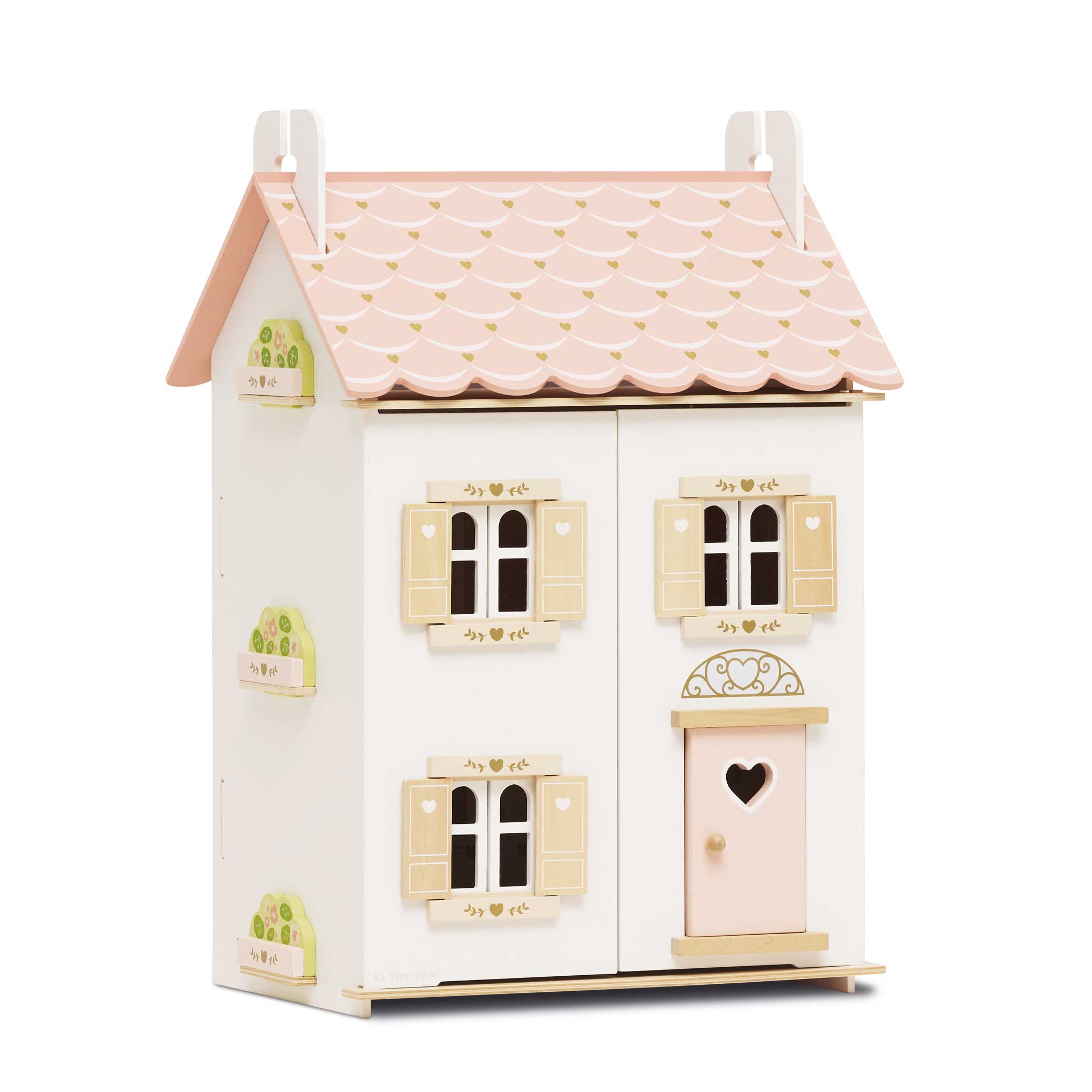 Roseheart Wooden Dolls House, Furniture & Family