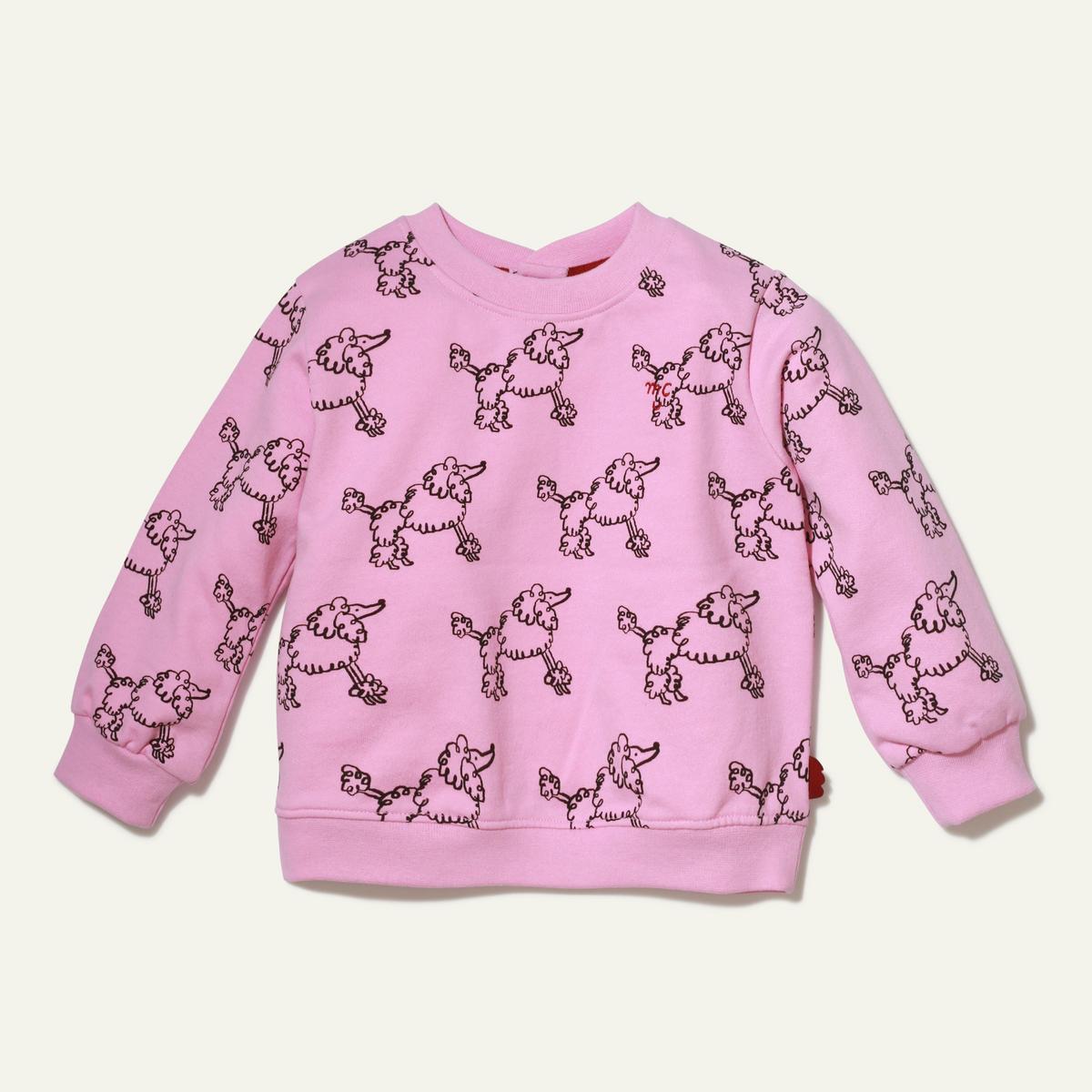 Recycled Cotton Coco Baby Sweatshirt - Bonbon Pink