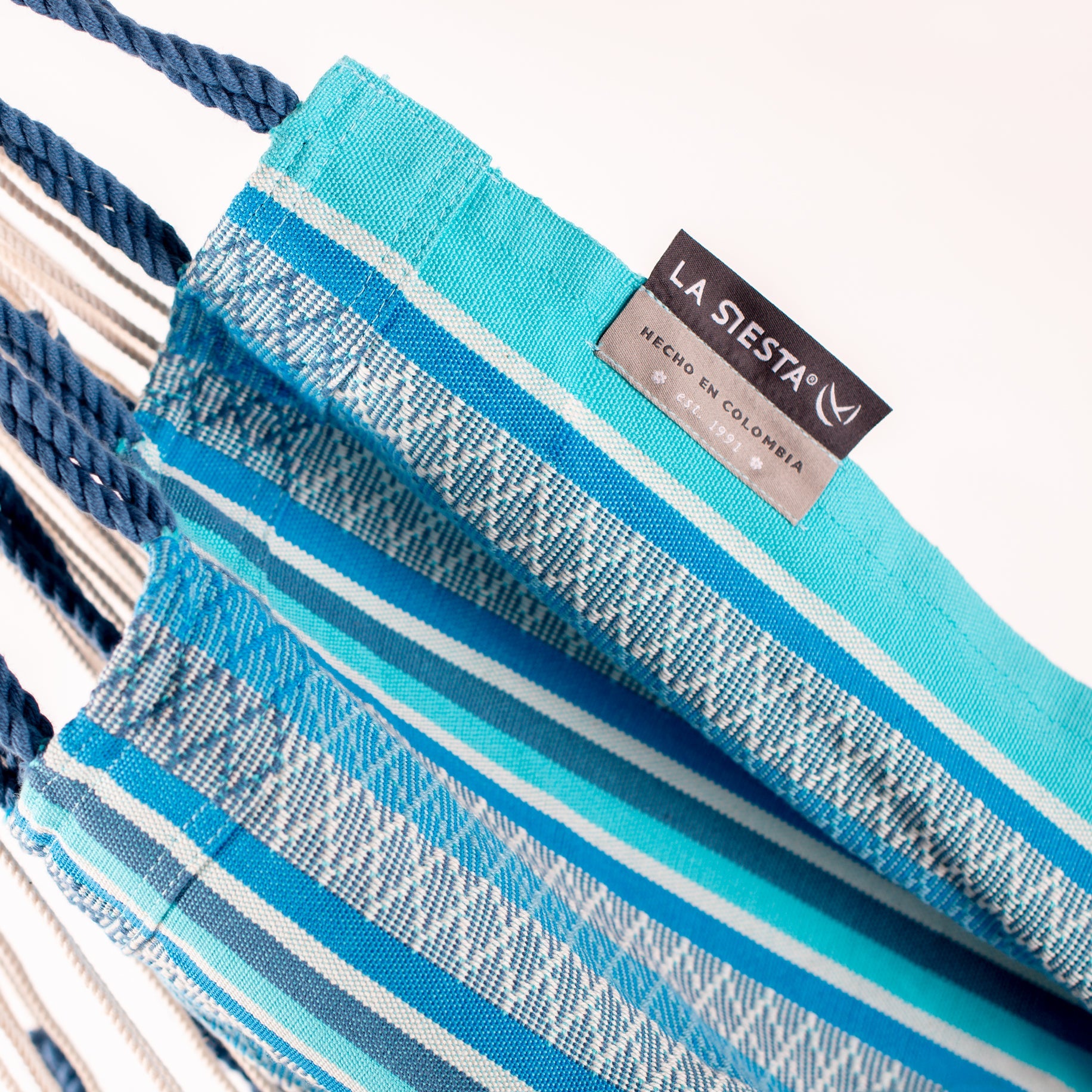 Cumbia Organic Azure – Organic Cotton King Size Hammock Chair