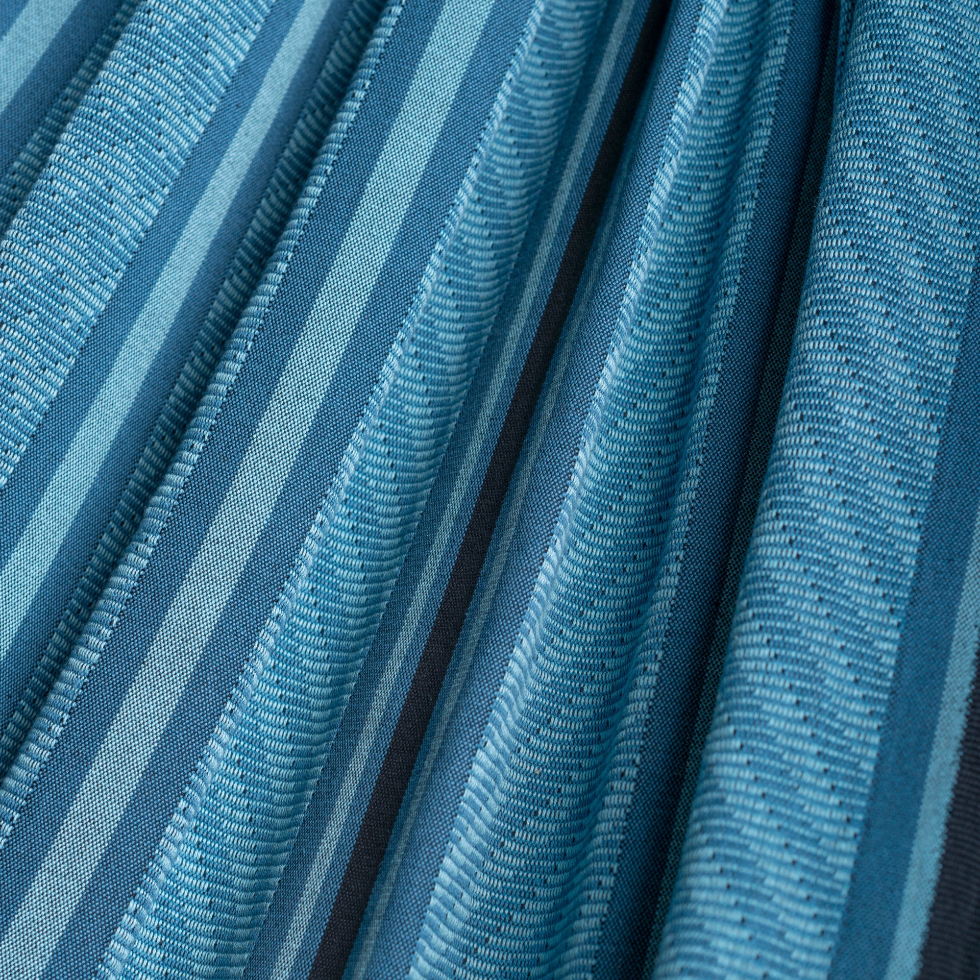 Nautico Cool Grey Colombia Blue Zebra - Organic Cotton Kingsize Hammock with Powder Coated Steel Stand