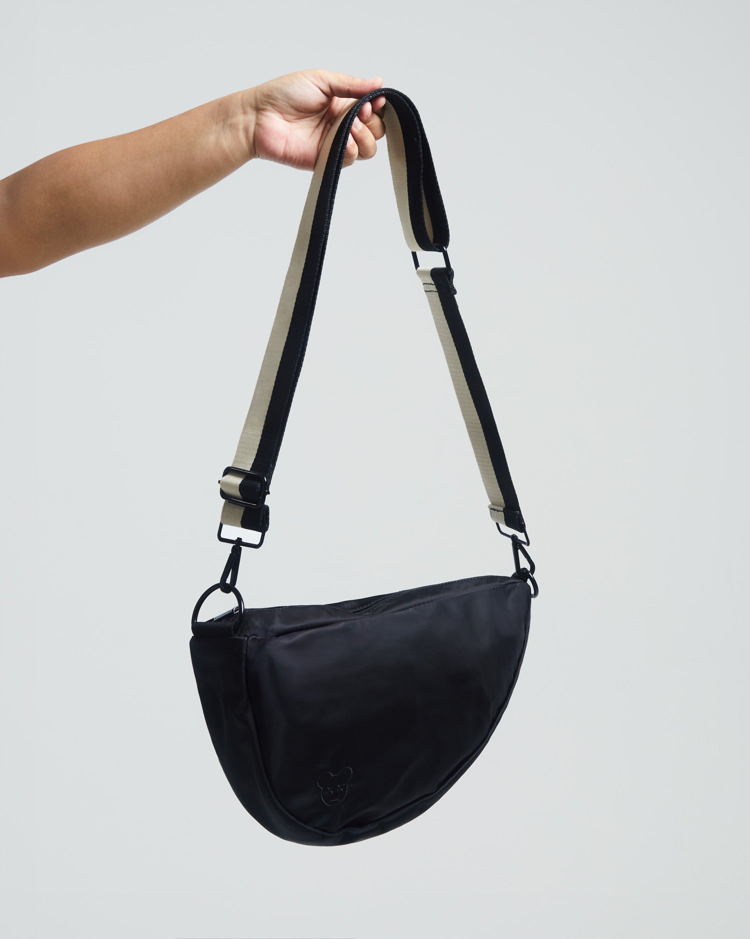 Classic Strap - black + cream colorblock