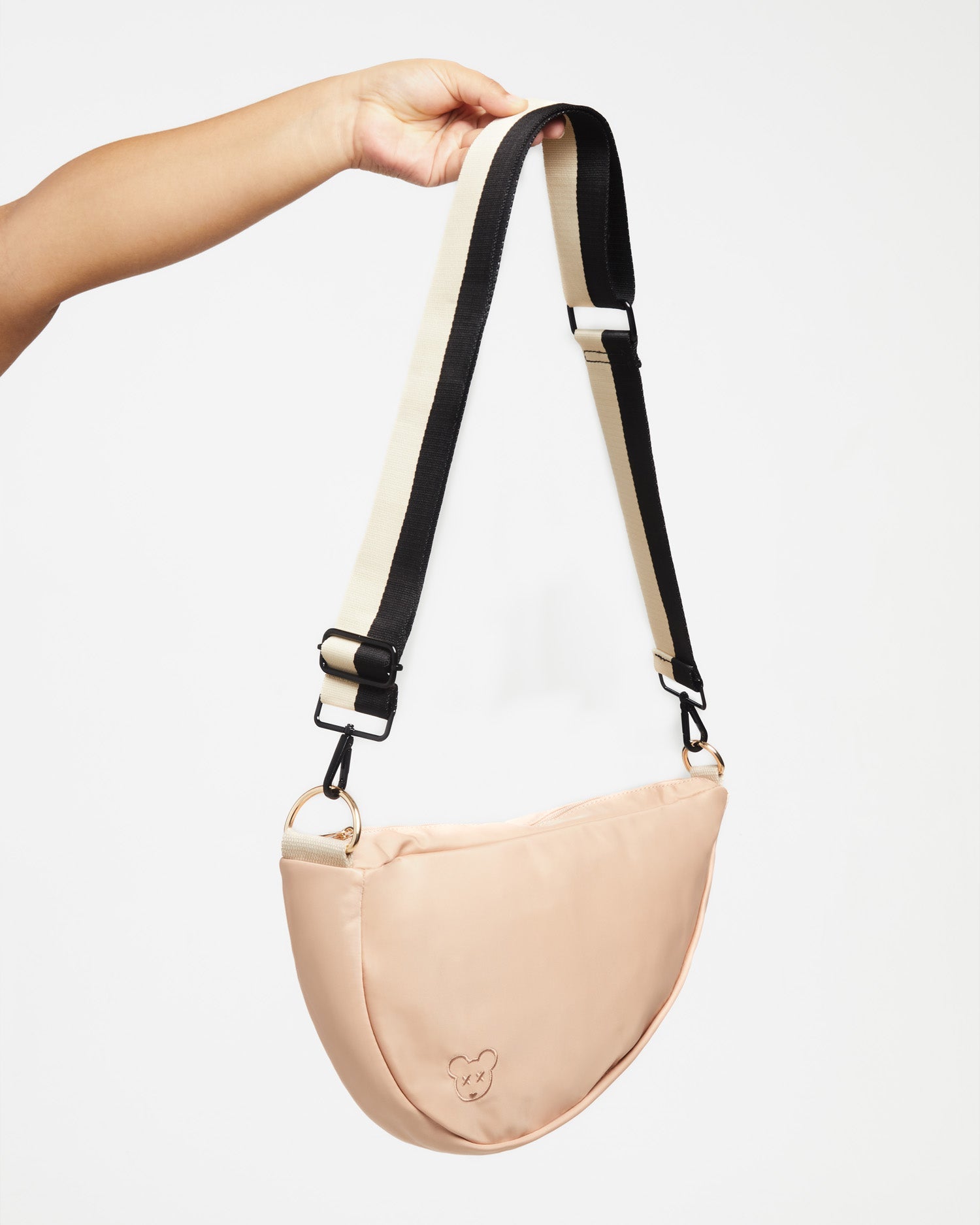 Classic Strap - black + cream colorblock