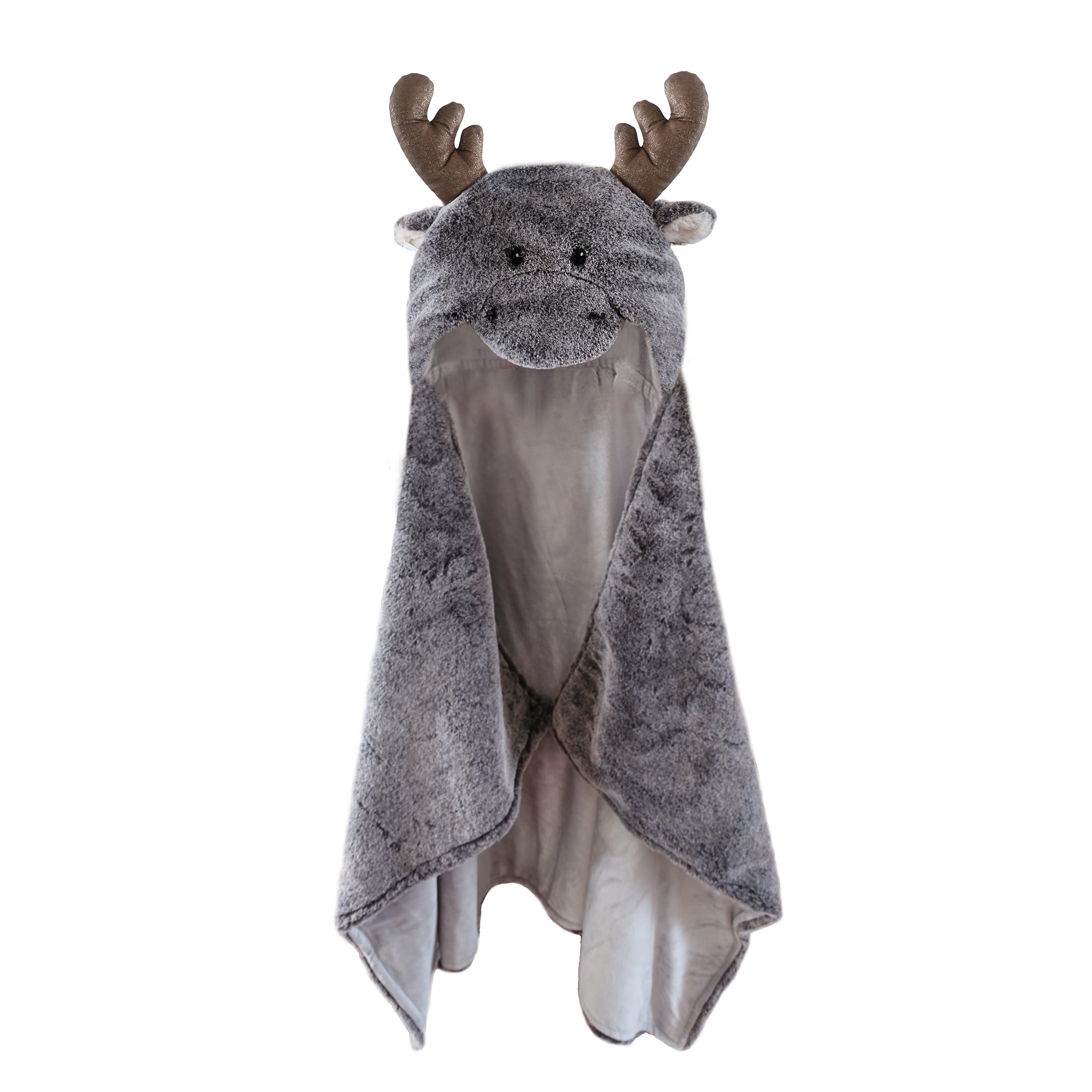 Marley Moose Hooded Blanket