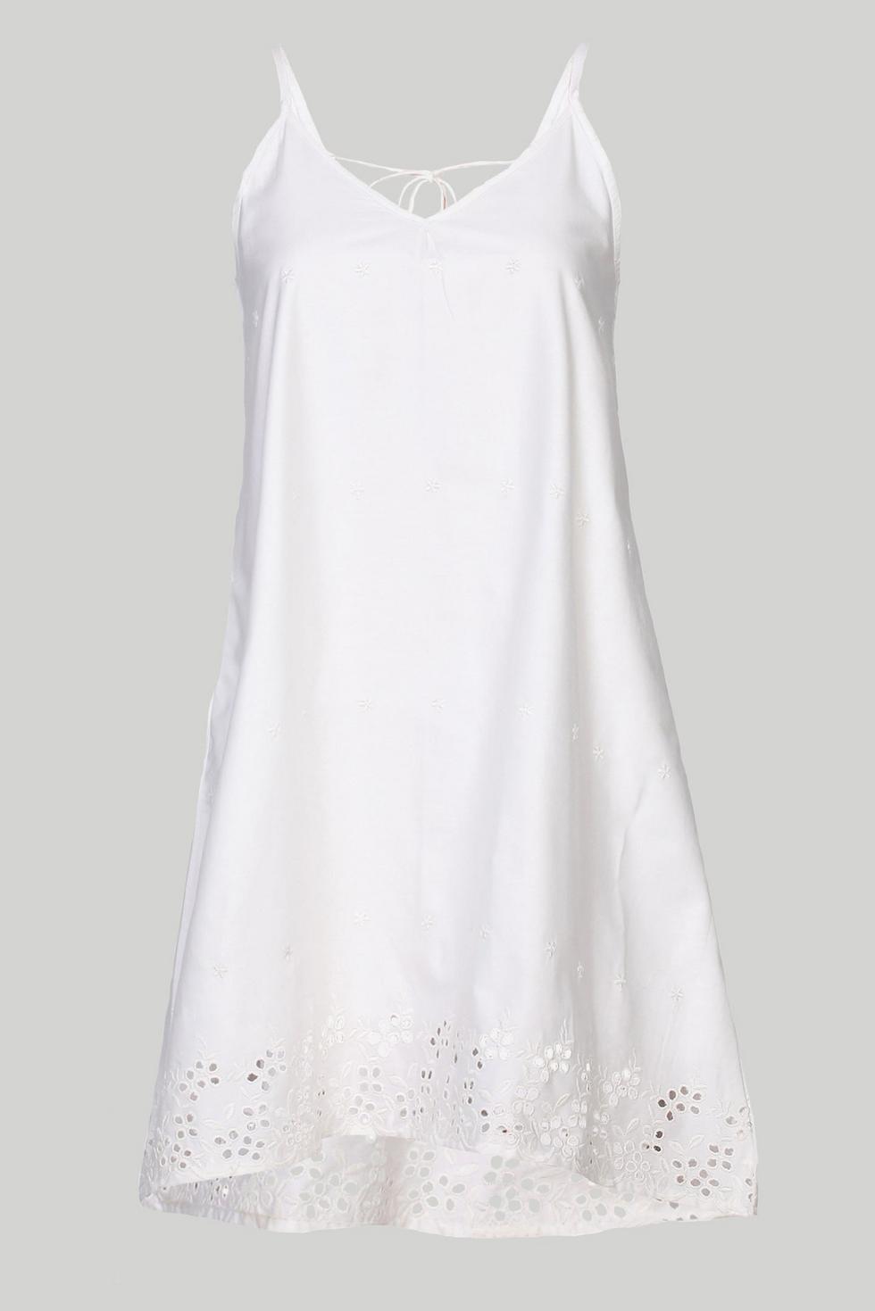 Short Tent Dress - Coconut White