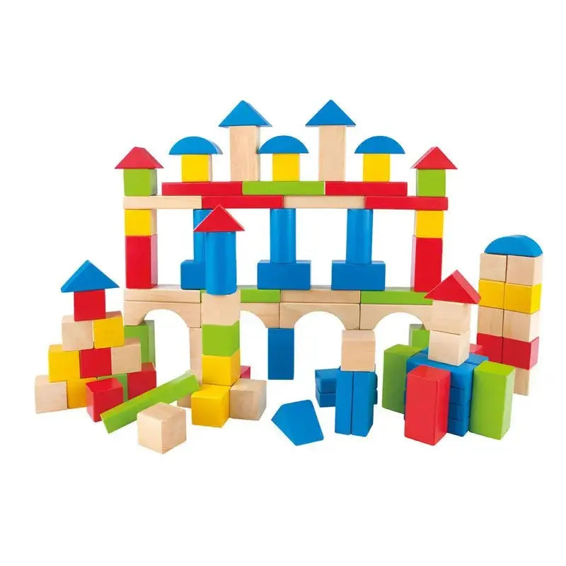 Hape Build Up & Away Blocks - 100 pcs