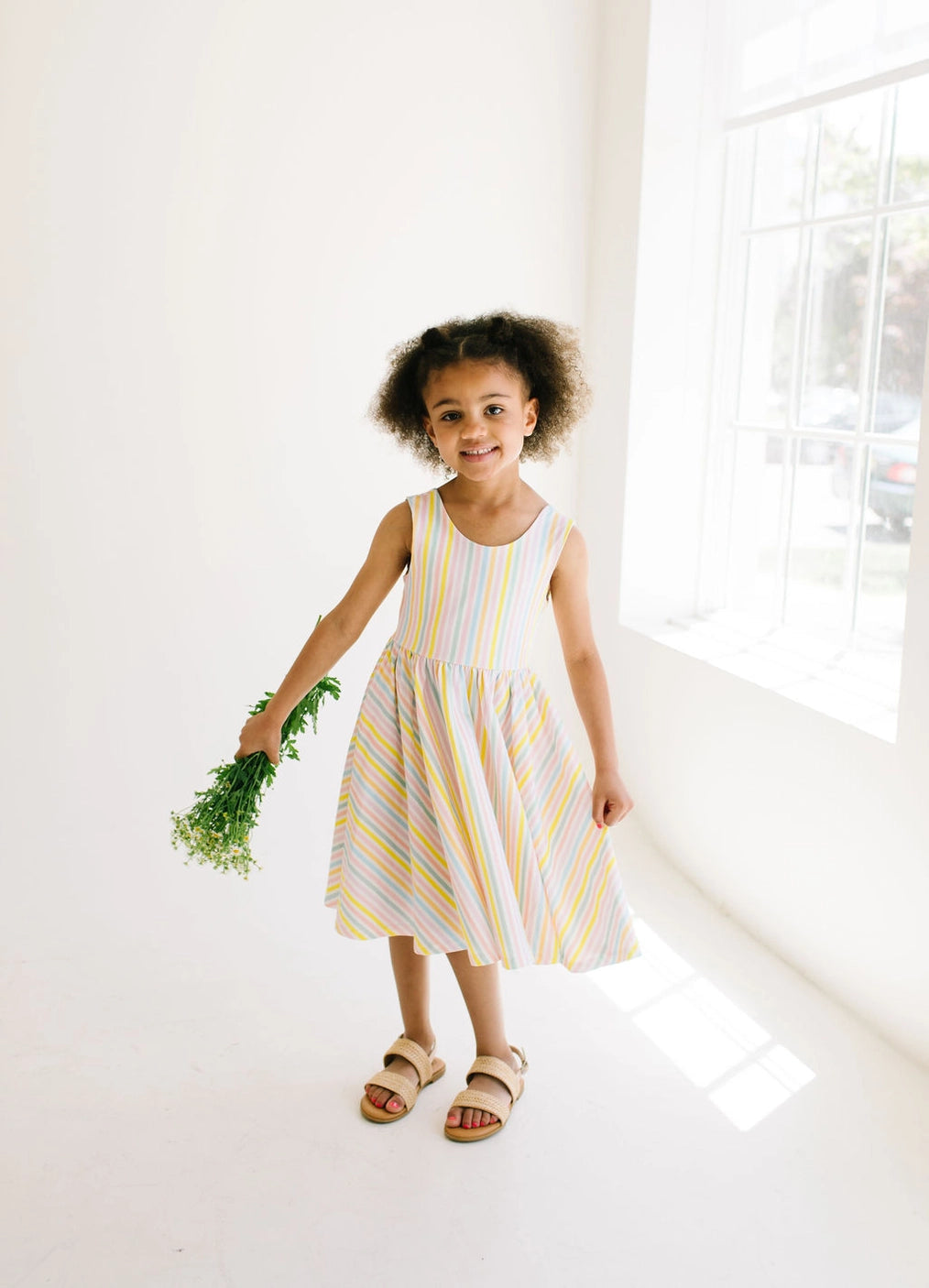 Tank Dress - Pastel Stripe
