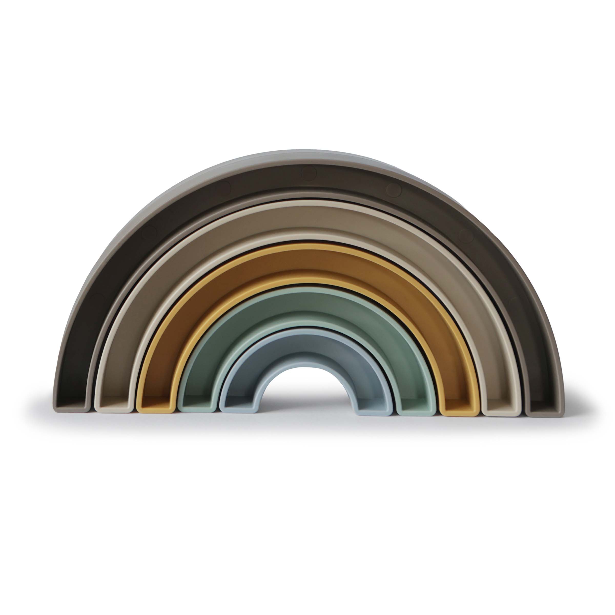 Rainbow Stacker Toy toys Mushie Hillside