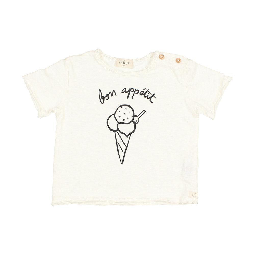Bon Appetit T-Shirt - Ecru - FINAL SALE