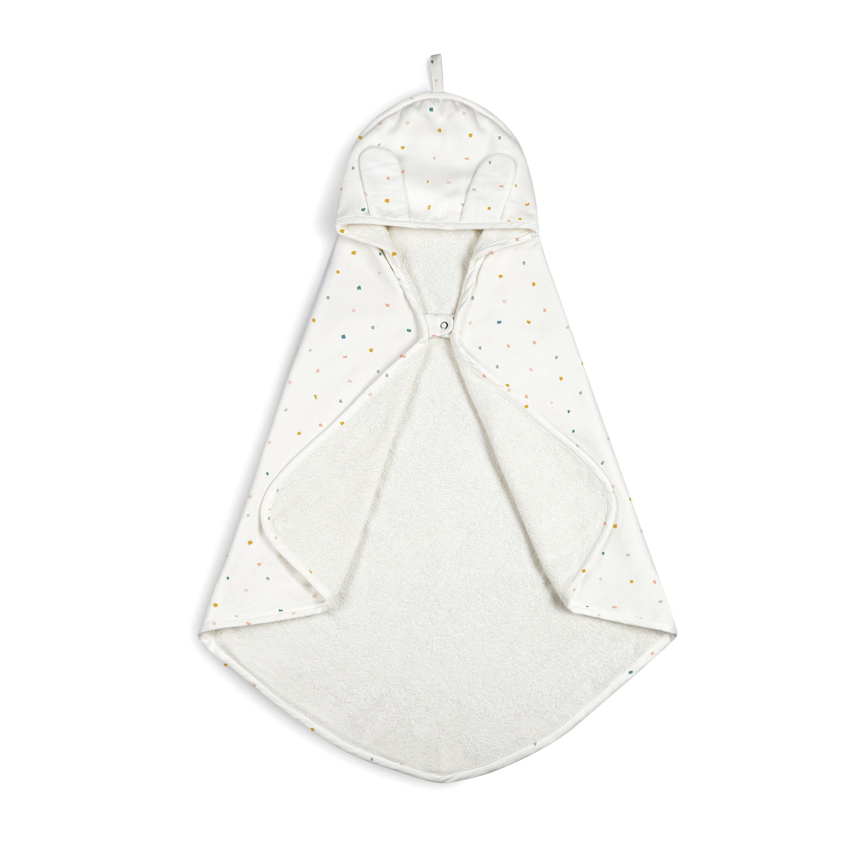 Organic Baby Towel - Dotty Hooded Towel Makemake Organics