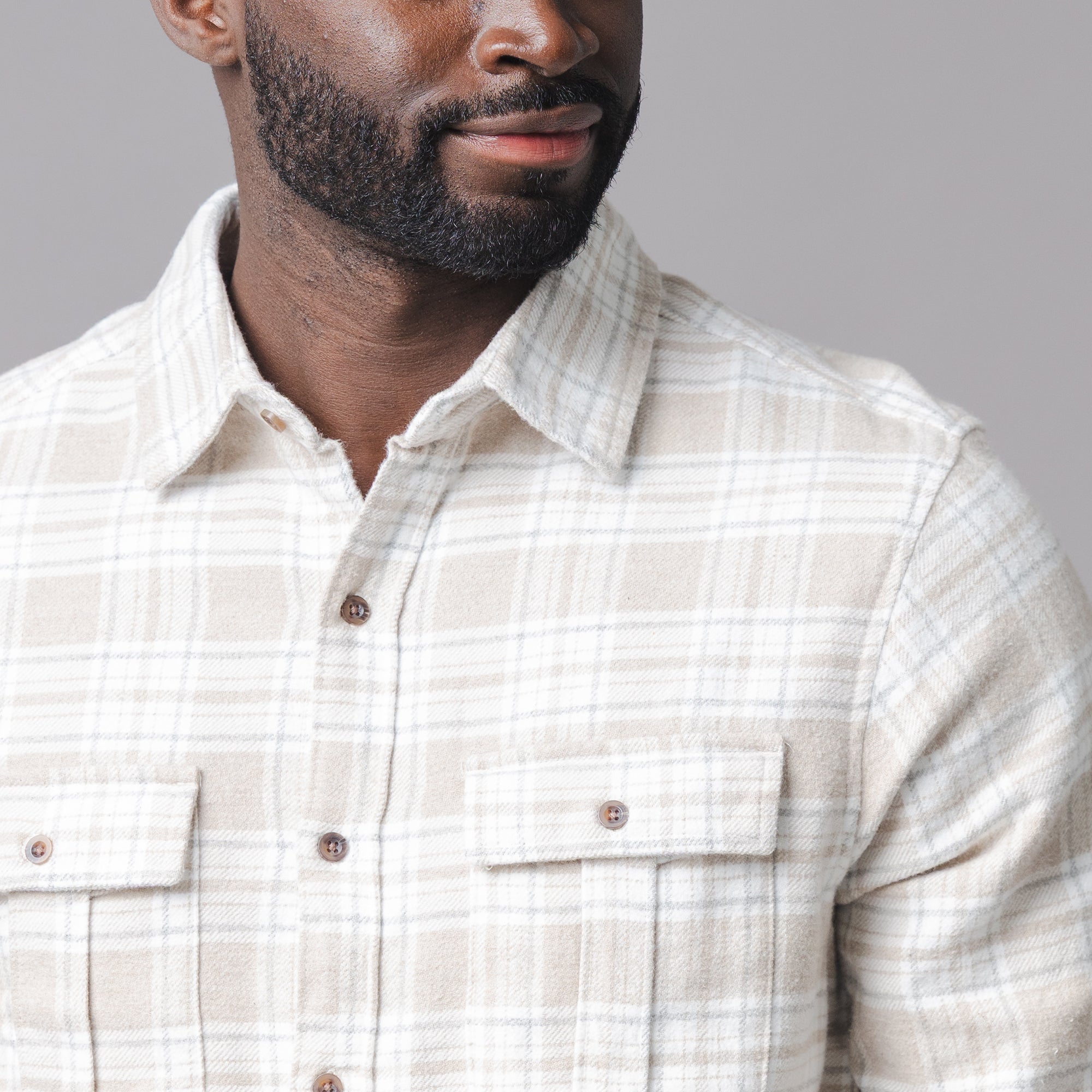 Organic Flannel Double Pocket Shirt