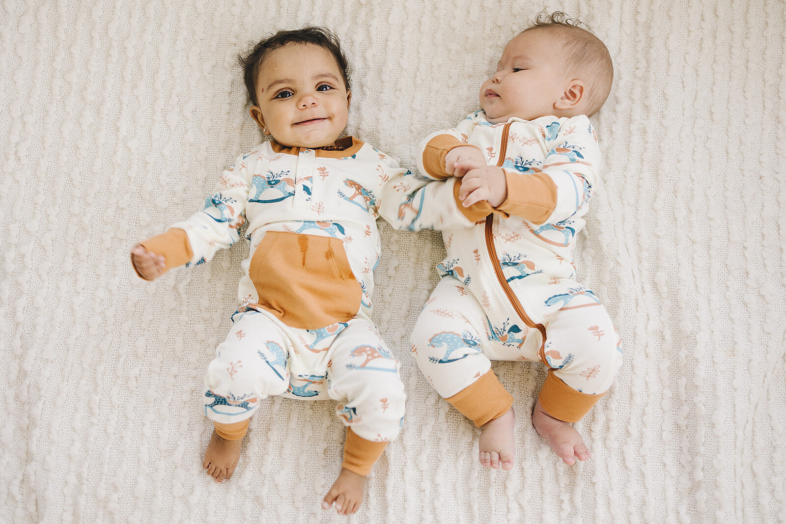 GOTS Certified Organic Cotton Zippy - Rocking Horse