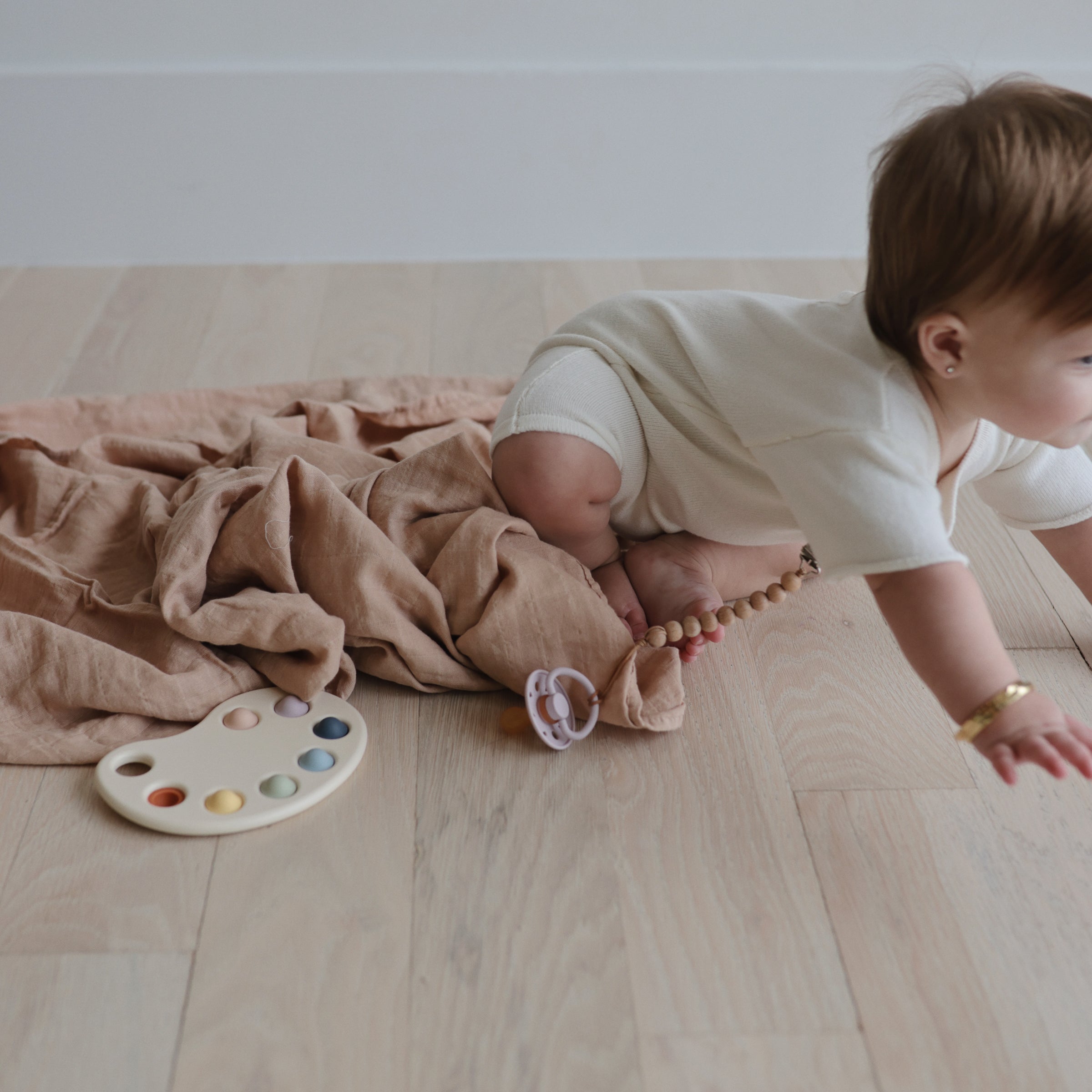 Organic Cotton Muslin Swaddle Blanket Swaddle Mushie