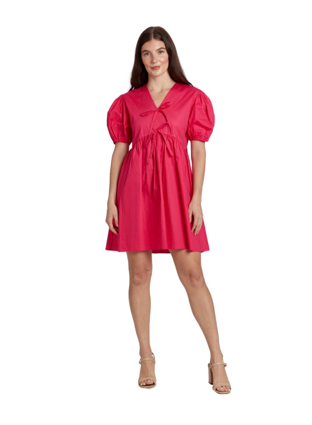 Abby Dress - Bright Pink