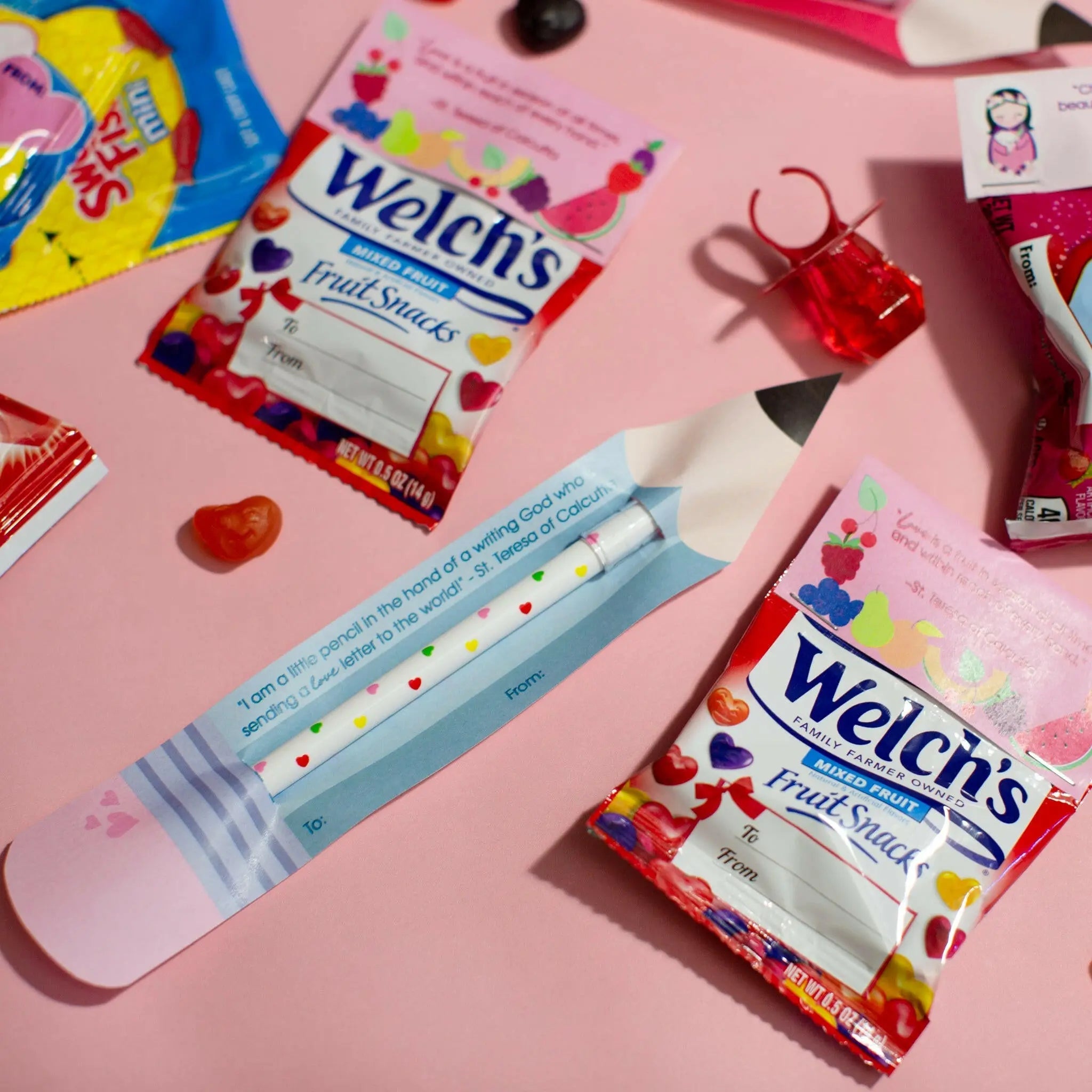 DIY Catholic Valentine Classroom Treat Cards! - Digital Download