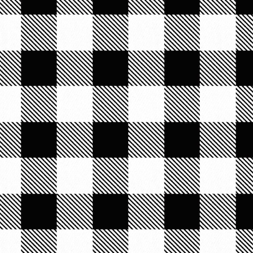 White Buffalo Plaid Splash Mat - A Waterproof Catch-All for Highchair Spills and More! BapronBaby