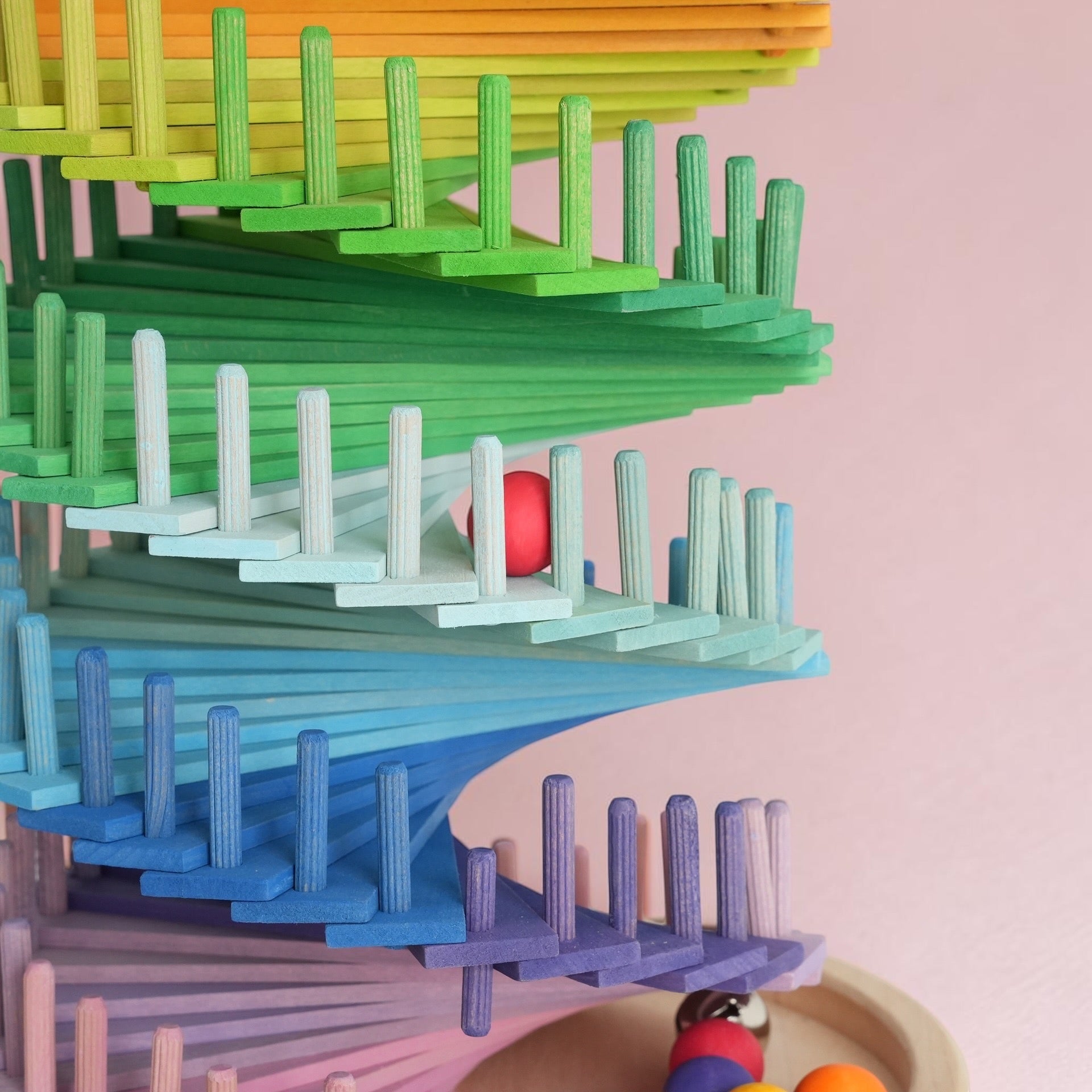 **Pre-order (Ships in 1-2 Weeks)**Rainbow Musical Ball Run Assembly Set