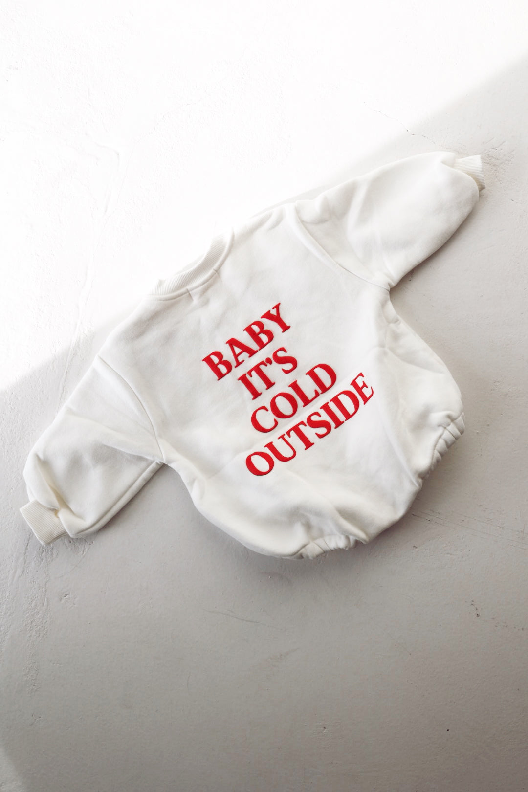 Sweatshirt Romper | Baby It's Cold Outside