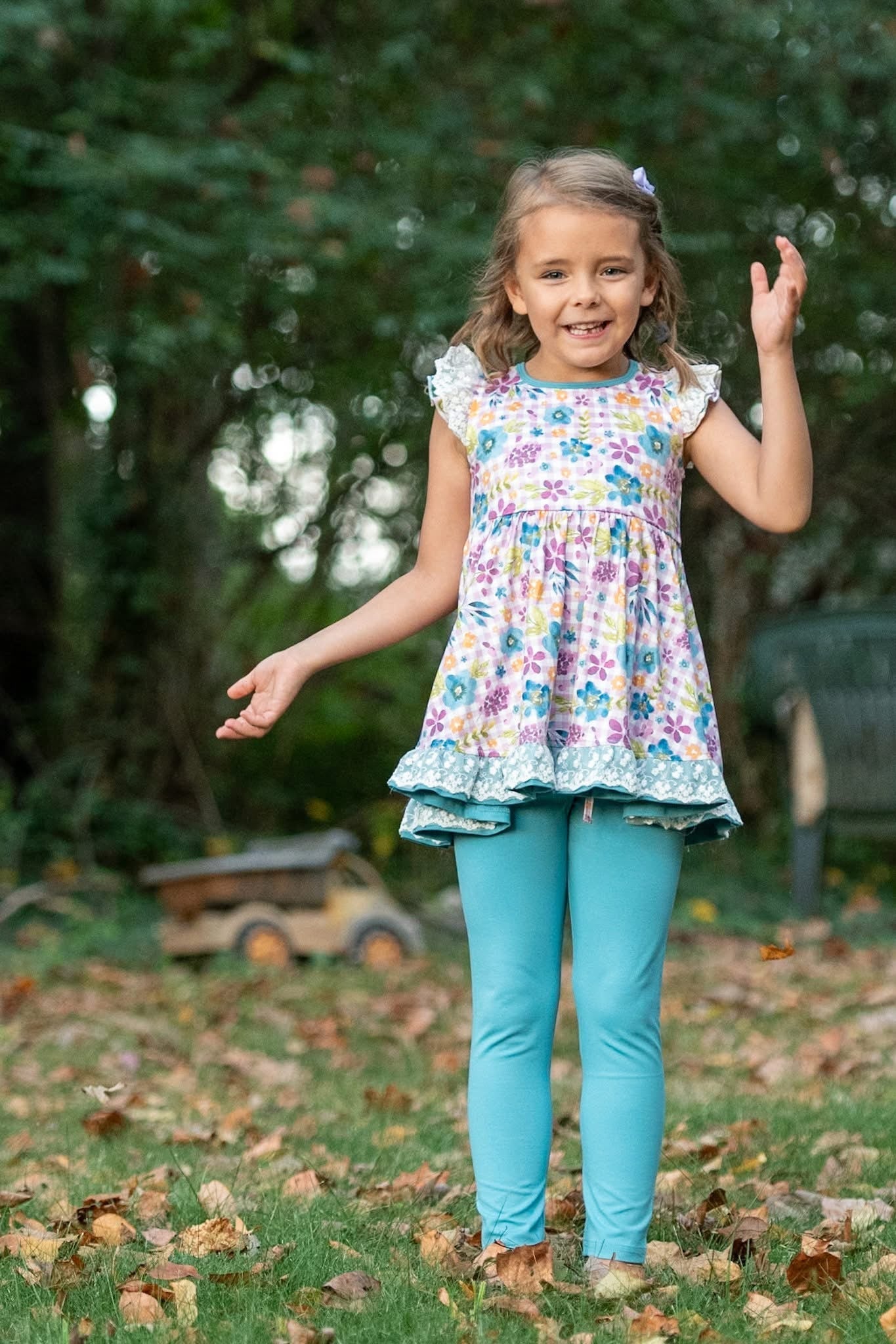 Falling for Teal 3 Piece Playset