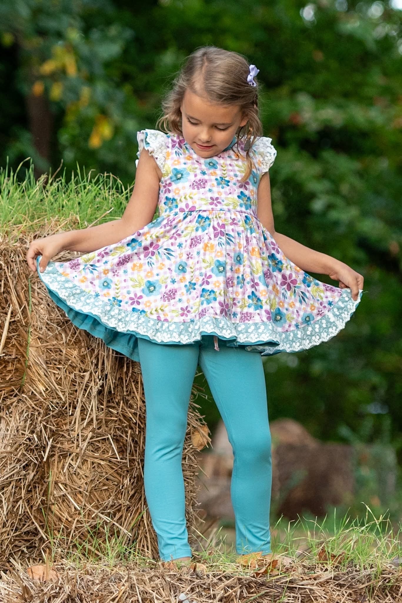 Falling for Teal 3 Piece Playset