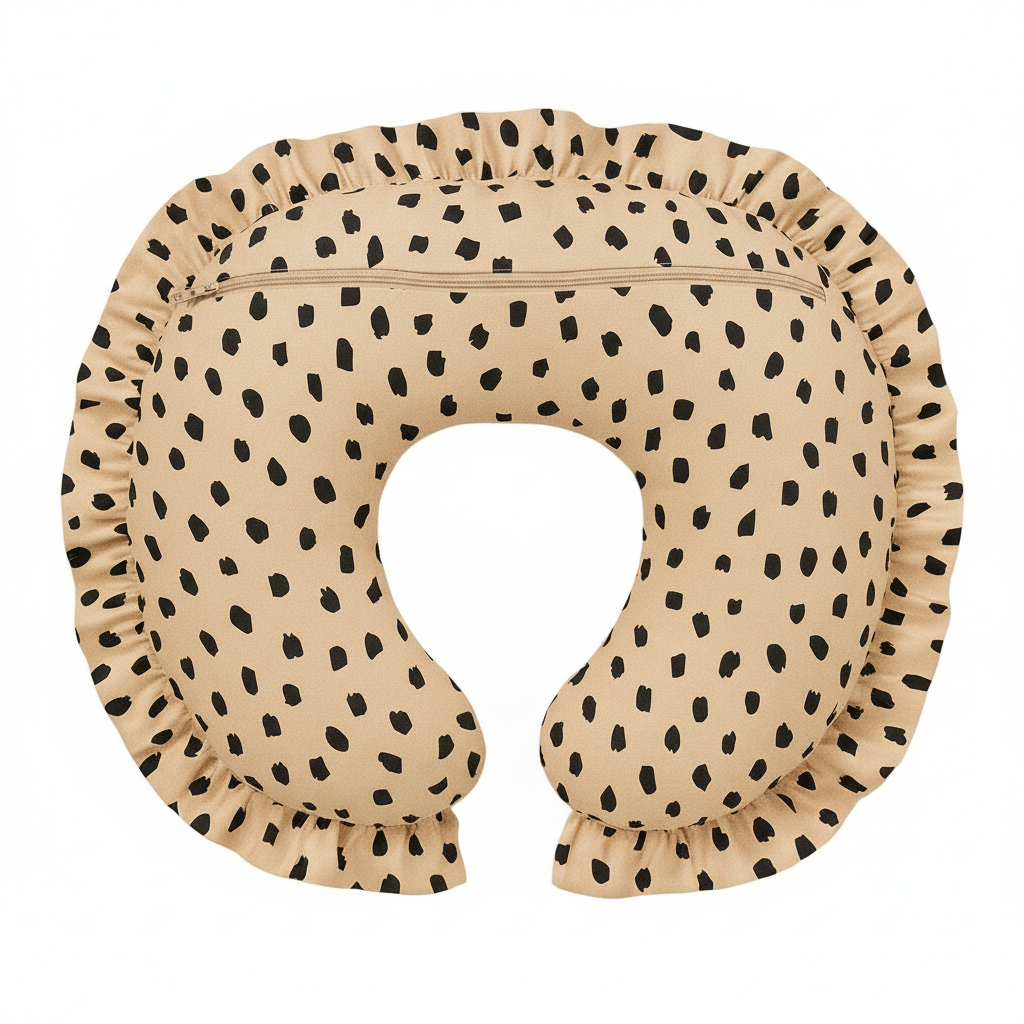 Beige Black Marks Sahara Nursing Pillow Cover