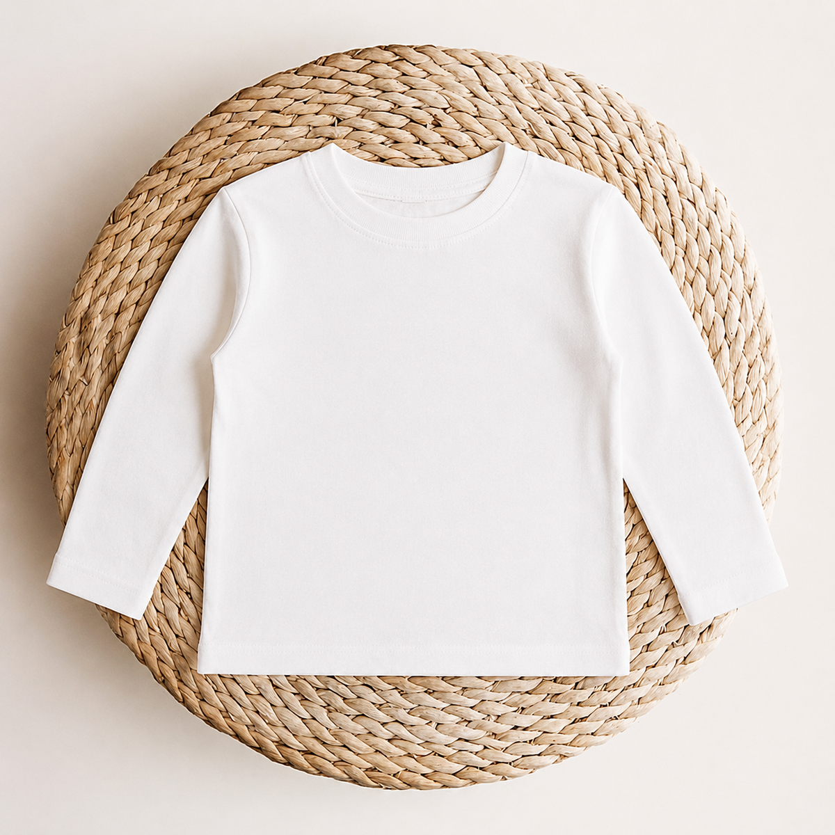 PREORDER Organic Cotton LS Tee - White