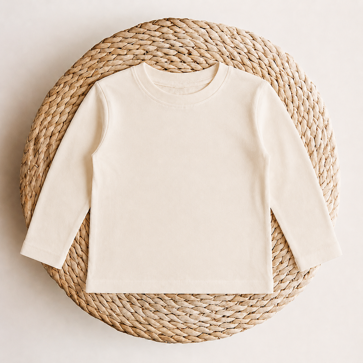 PREORDER Organic Cotton LS Tee - Natural