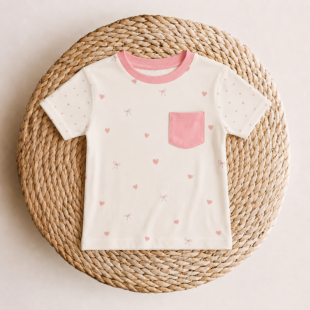 PREORDER Bow Much Love Bamboo Pocket Tee