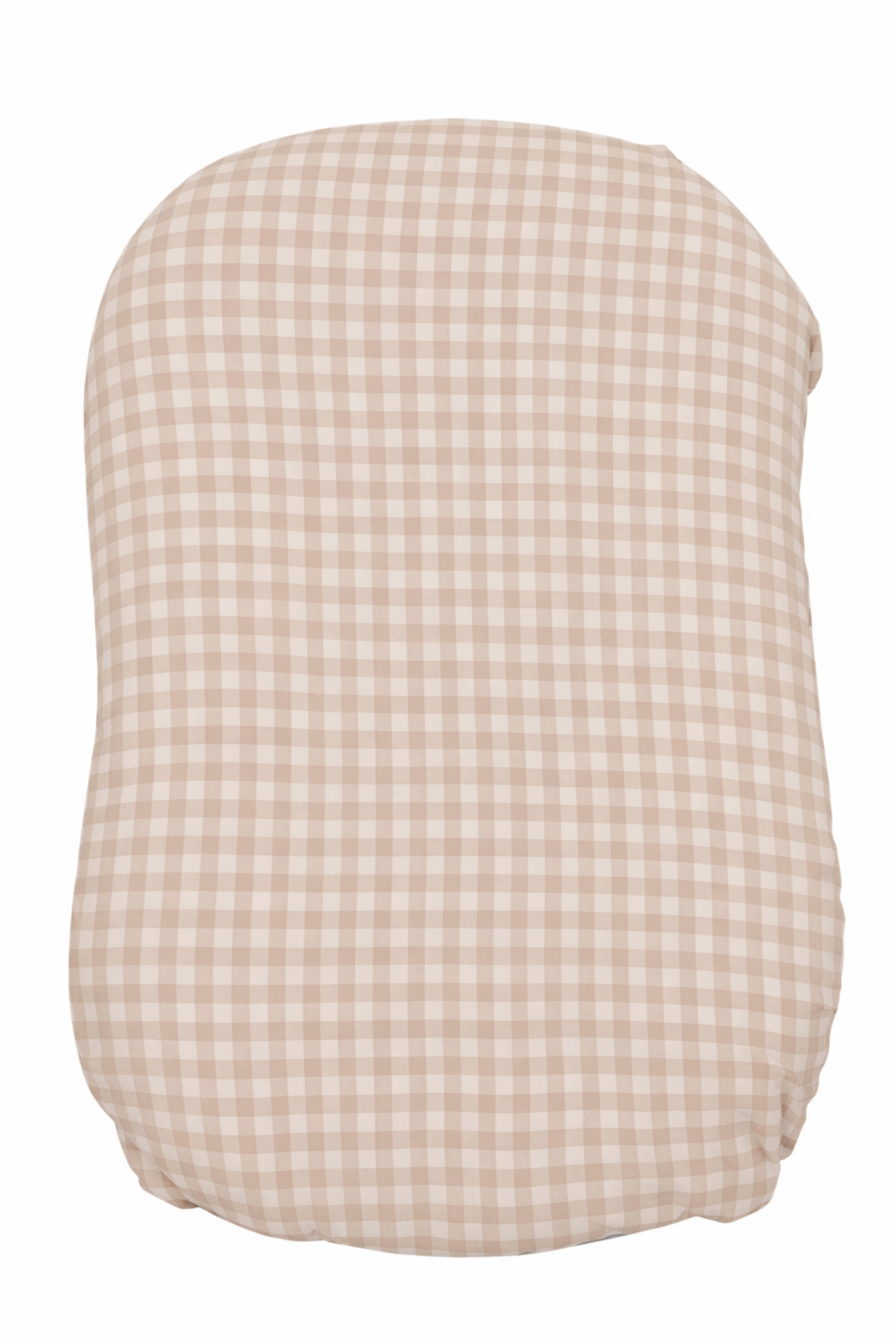 Beige Gingham Baby Lounger Cover