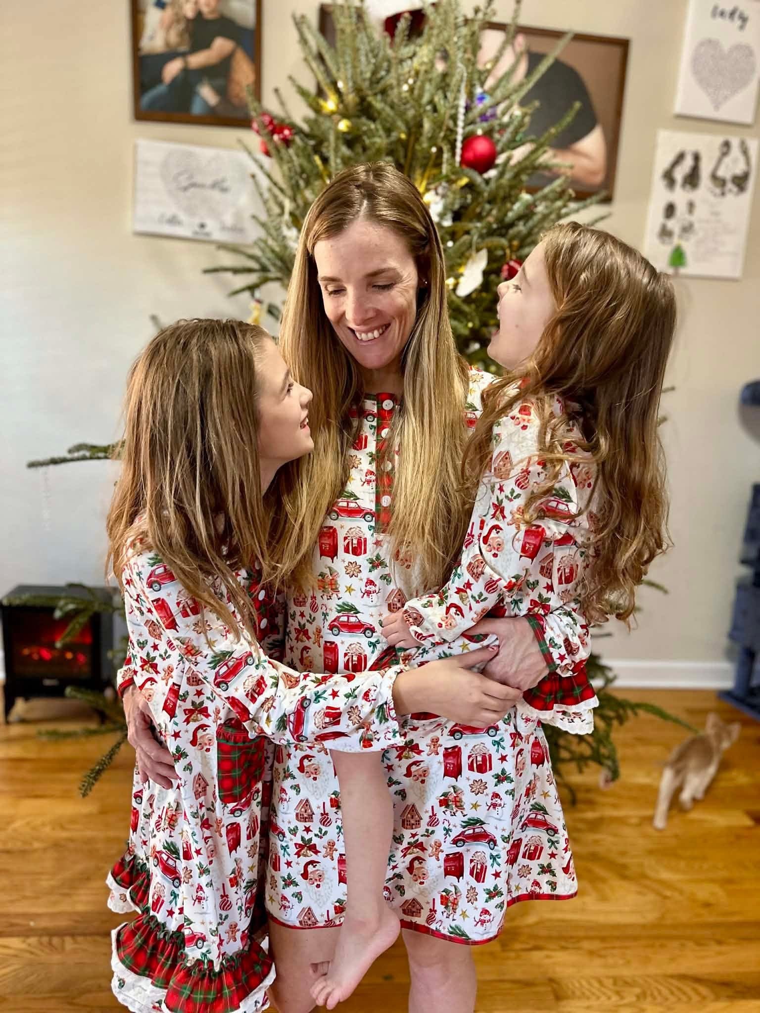 Santa's Village Gown Set-Child House Dress - Ready to Ship