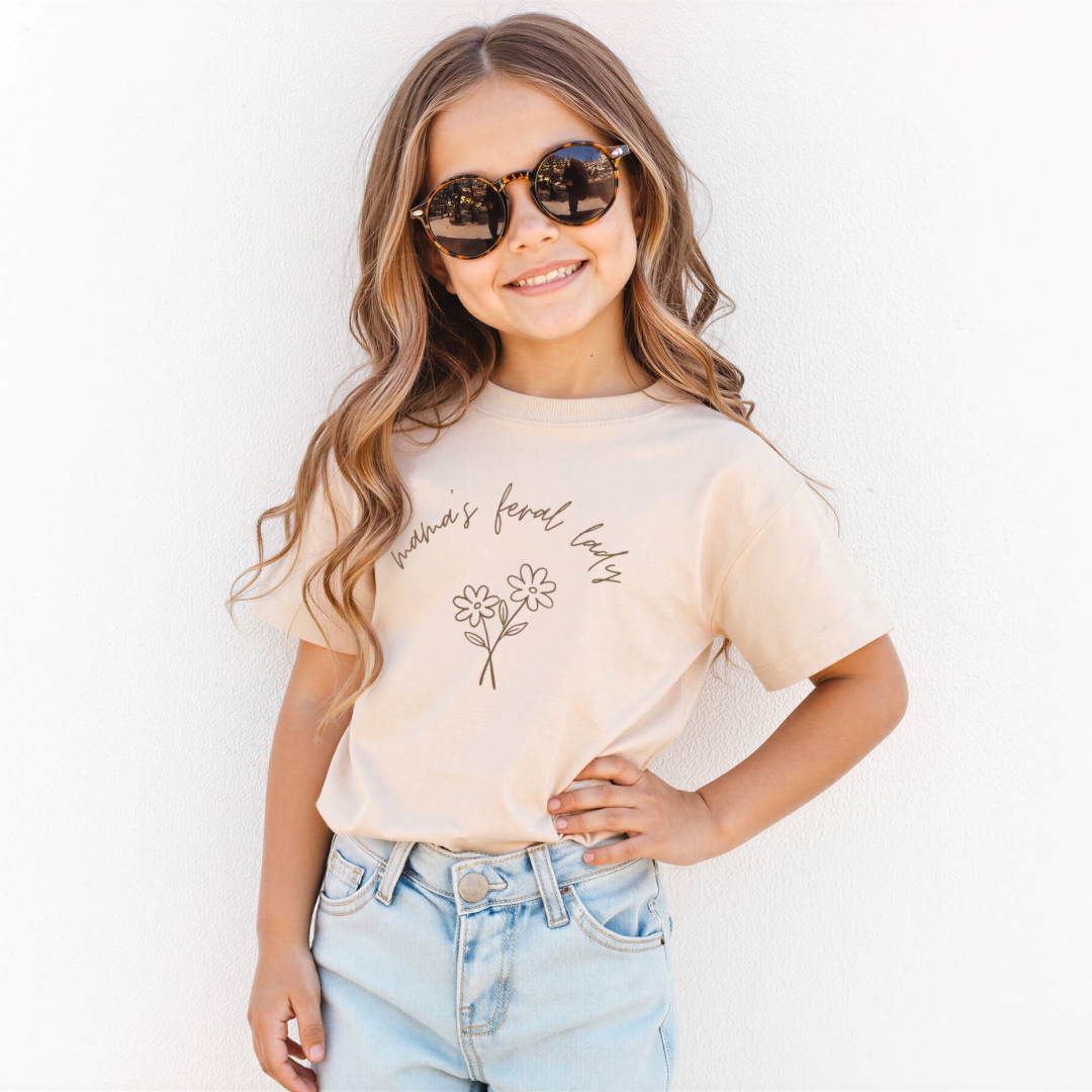 Mama's Feral Lady - 100% Cotton Tee