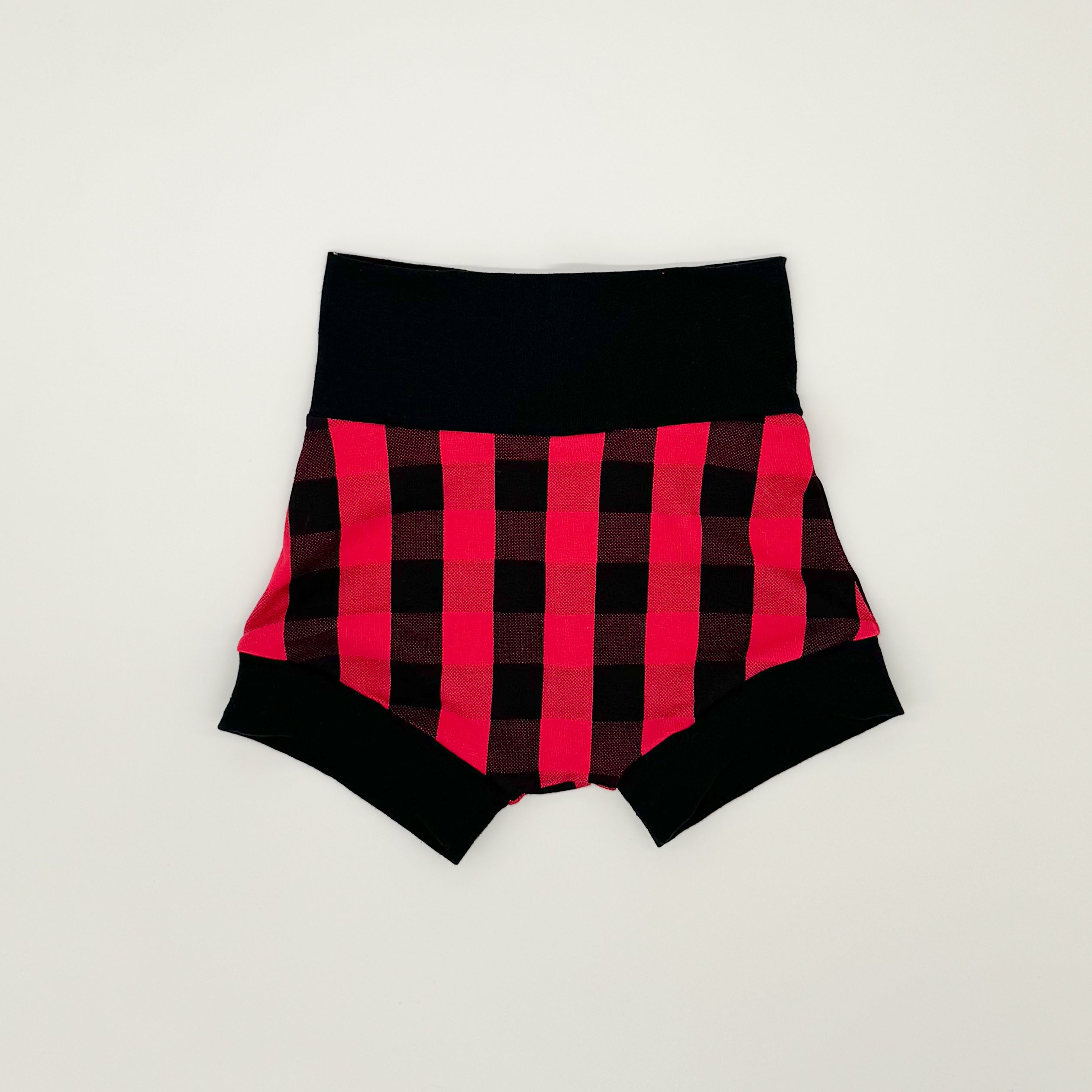 Red & Black Check Shorties (Black Cuffs) Shorties doodle & jack
