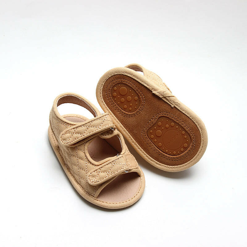 Recycled Canvas Wanderer Sandal | Color 'Sandy' | Soft Sole Consciously Baby
