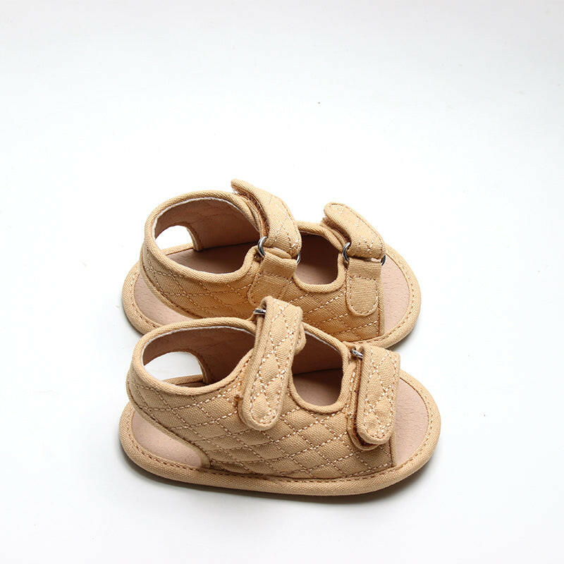 Recycled Canvas Wanderer Sandal | Color 'Sandy' | Soft Sole Consciously Baby