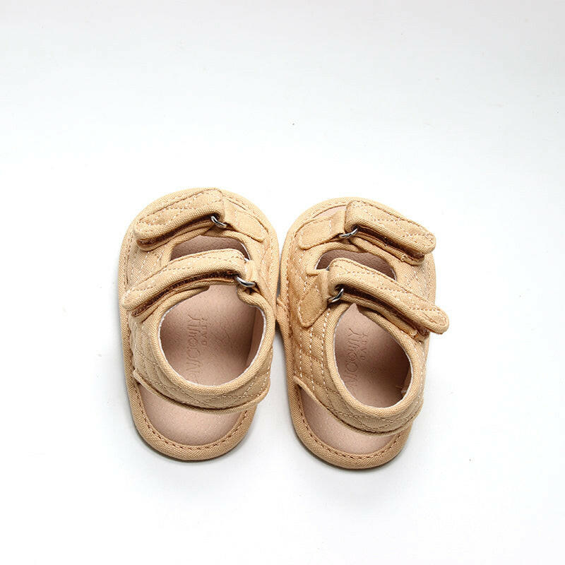 Recycled Canvas Wanderer Sandal | Color 'Sandy' | Soft Sole Consciously Baby