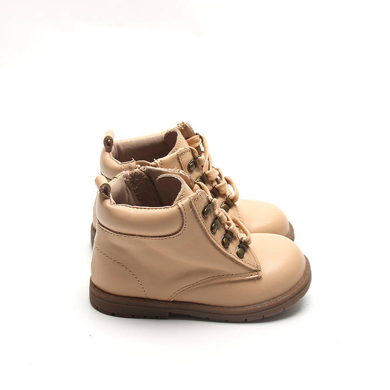 Leather Combat Boot | Color 'Honey' Consciously Baby