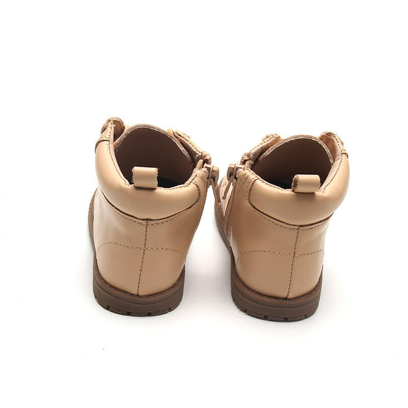 Leather Combat Boot | Color 'Honey' Consciously Baby