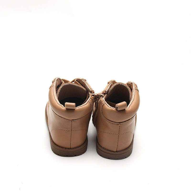 Leather Combat Boot | Color 'Tan' Consciously Baby