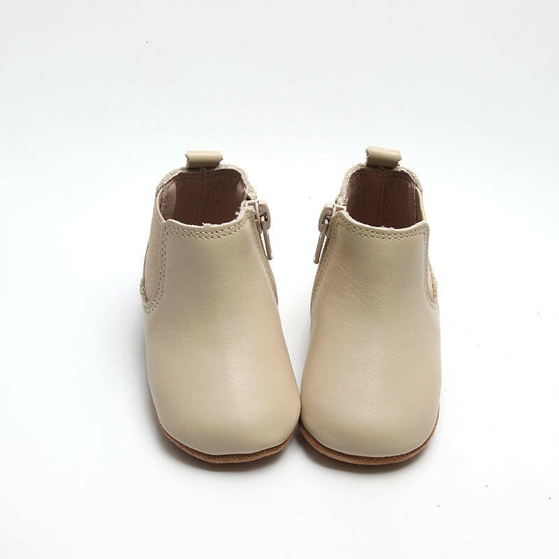 Leather Chelsea Boot | Color 'Bone' | Soft Sole Consciously Baby