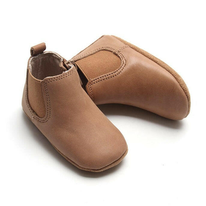 Leather Chelsea Boot | Color 'Sand' | Soft Sole  Consciously Baby 2 (3 - 6 months)