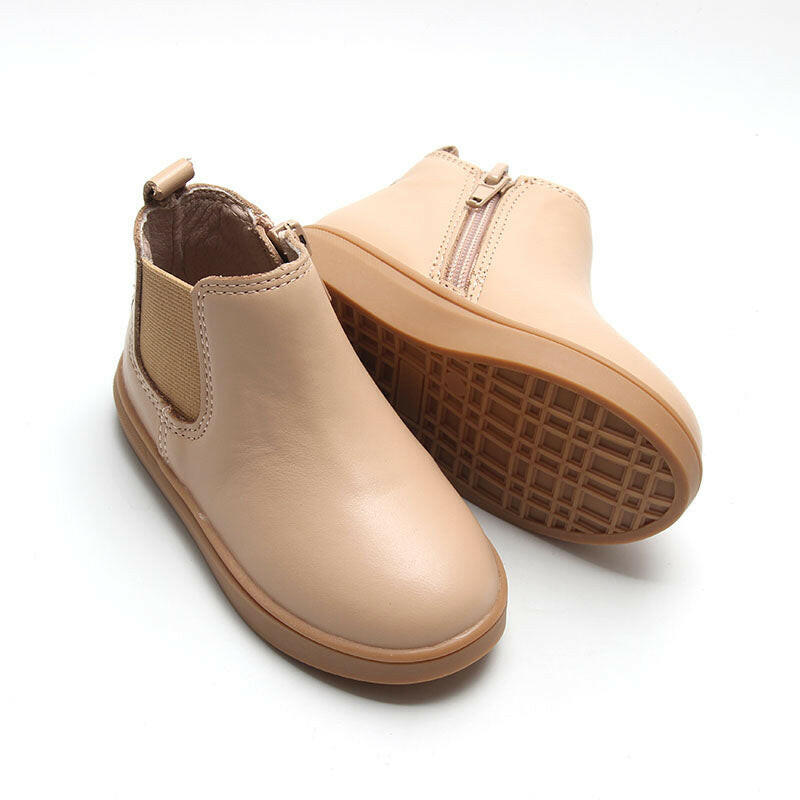 Leather Chelsea Boot | Color 'Honey' | Hard Sole Consciously Baby