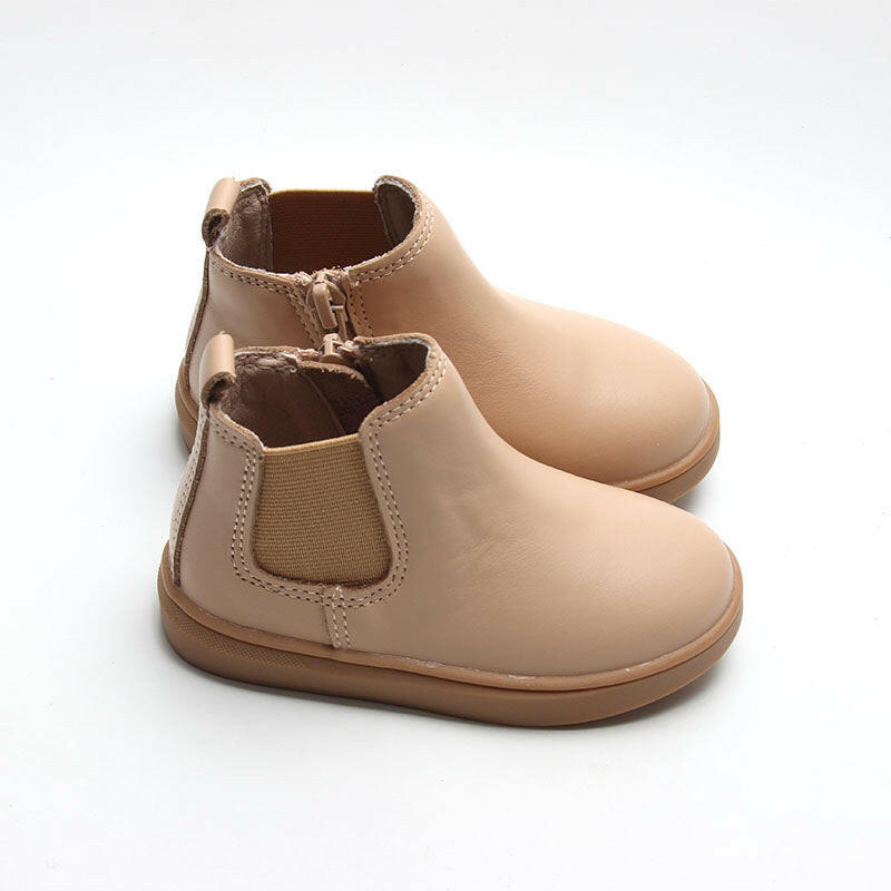 Leather Chelsea Boot | Color 'Honey' | Hard Sole Consciously Baby