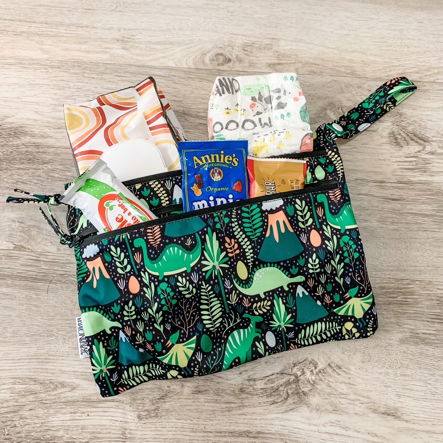 Dino Days - Waterproof Wet Bag (For mealtime, on-the-go, and more!) BapronBaby